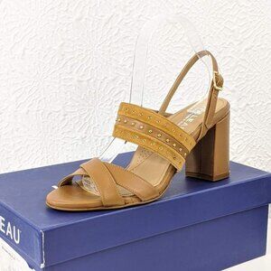 Italeau Soldani Studded Slingback Leather Sandal